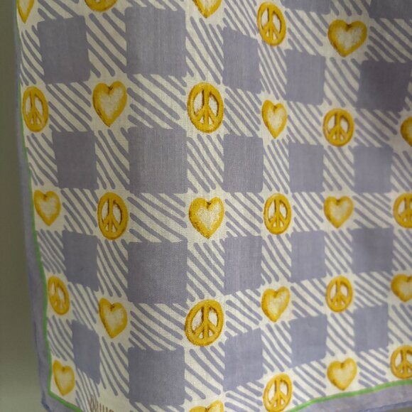 Vintage Moschino Peace + Hearts Scarf - Picture 2 of 9